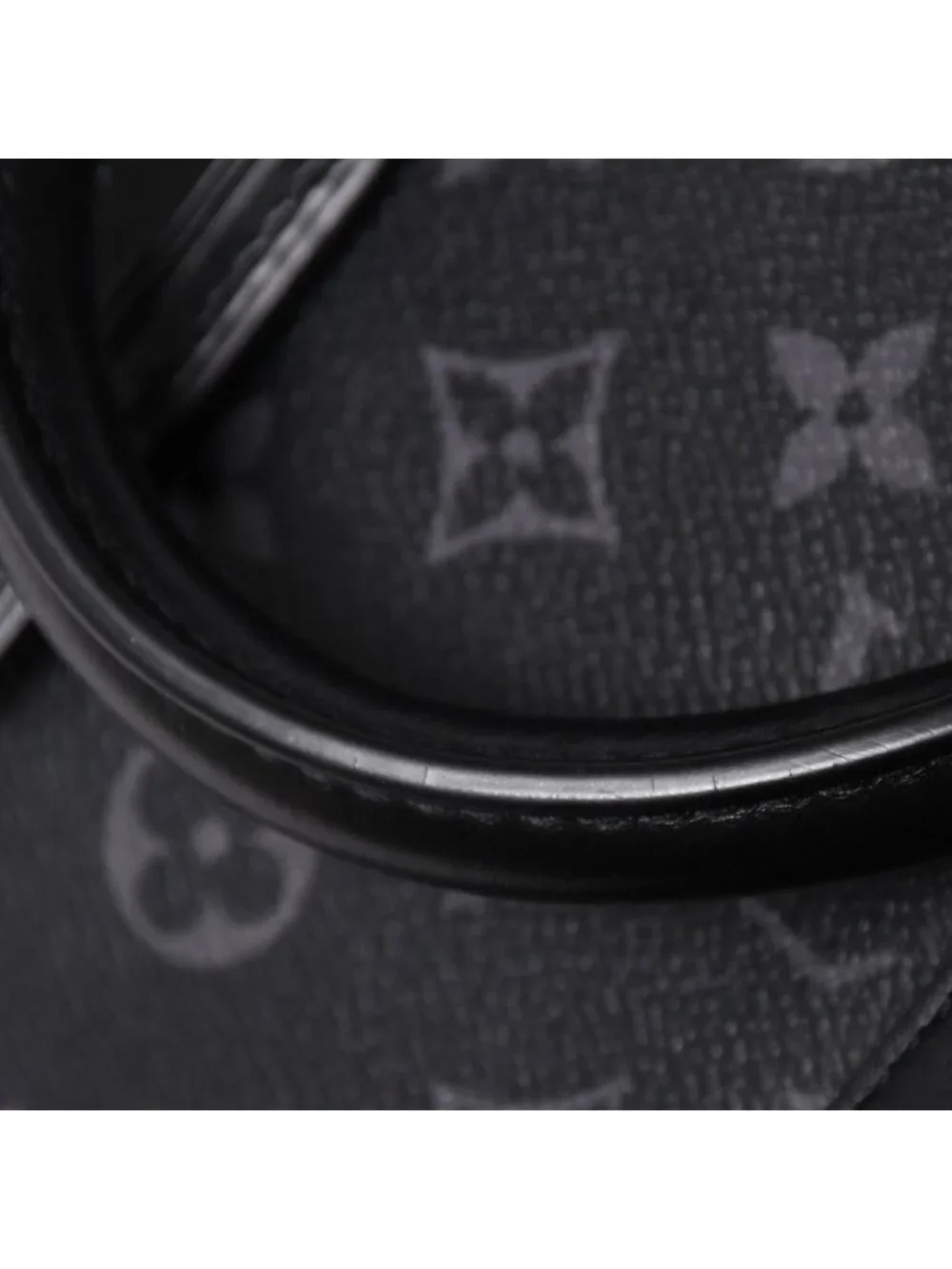 Louis Vuitton LV Keepall Bandouliere 50 Black Gray Silver